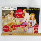 COCA-COLA METAL SIGN Faux Vintage 12x17" Have a Coke Thank You Pinup Sexy