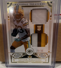 Panini National Treasures Rookie Dual Savion Williams #37 Gold /35 Packers