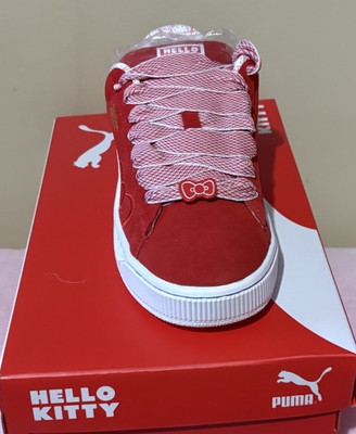 PUMA x HELLO KITTY Suede XL Red Bow | Women Sizes 7.5 New In Box 404231-01