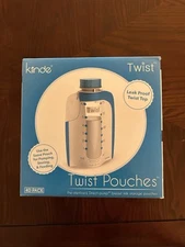 40 Pack Kiinde 6oz Twist Pouches Breast Pump Milk Storage
