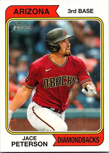 2023 Topps Heritage #713 Jace Peterson - Picture 1 of 2