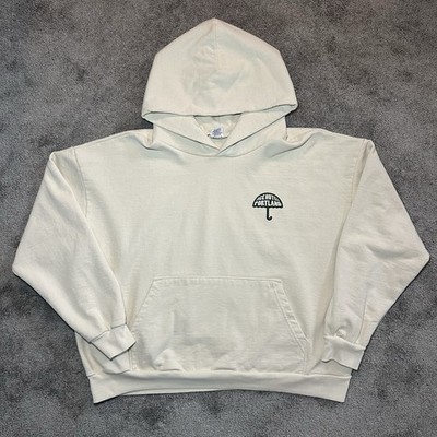 Everybody.world x Ace Hotel Portland Hoodie Mens XL White Boxy Fit Nature USA
