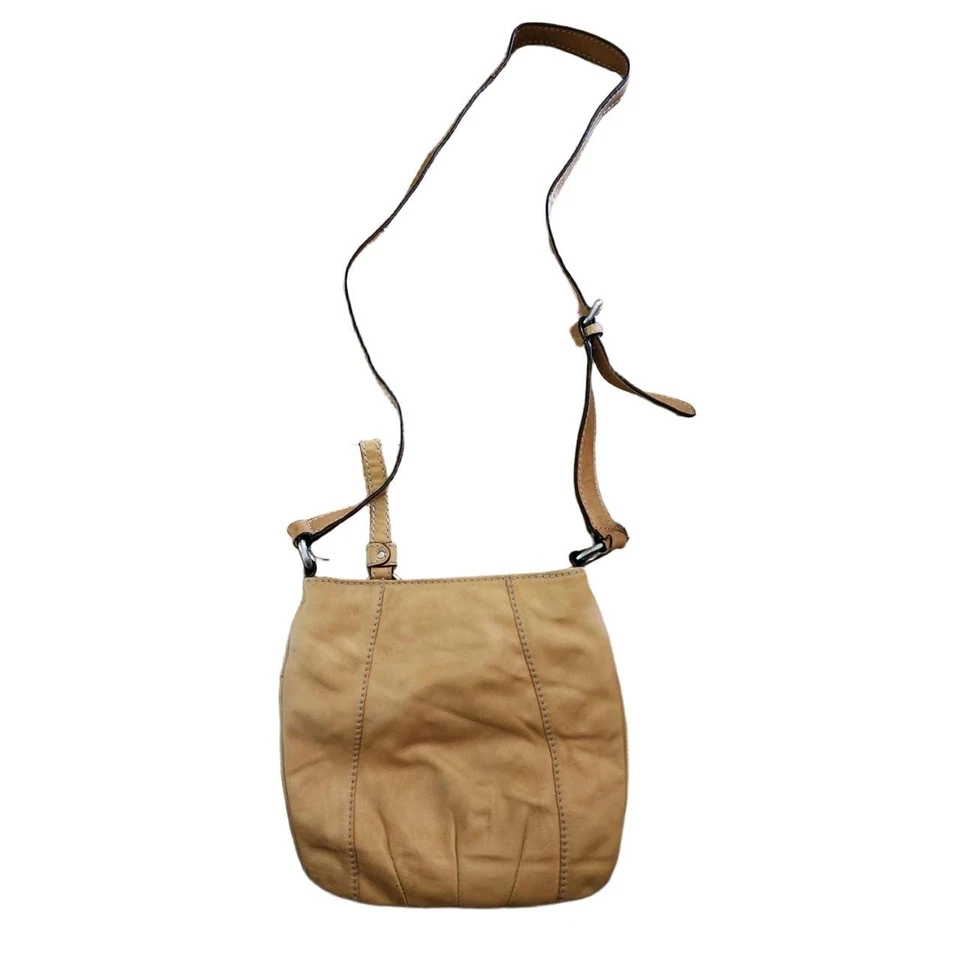 Bolso Tignanello Mujer Talla Bandolera Tostado Correa Ajustable Detalle Hebilla Foto 2 de 4