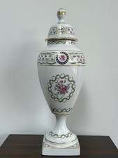 Seltene Haviland Limoges Louveciennes vergoldete Porzellan Urnen mit Deckel
