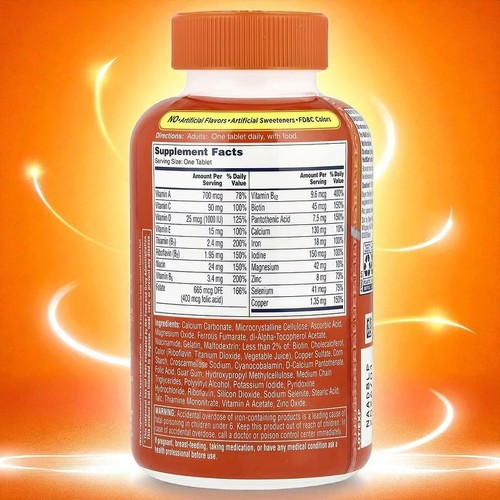 One-A-Day Women's Complete Multivitamin 200 Tablets Exp: 02-2027 Free Shipping - Picture 3 of 4