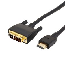 24-Pack HDMI to DVI Adapter Cable 6ft Bi-Directional Gold Plated Black