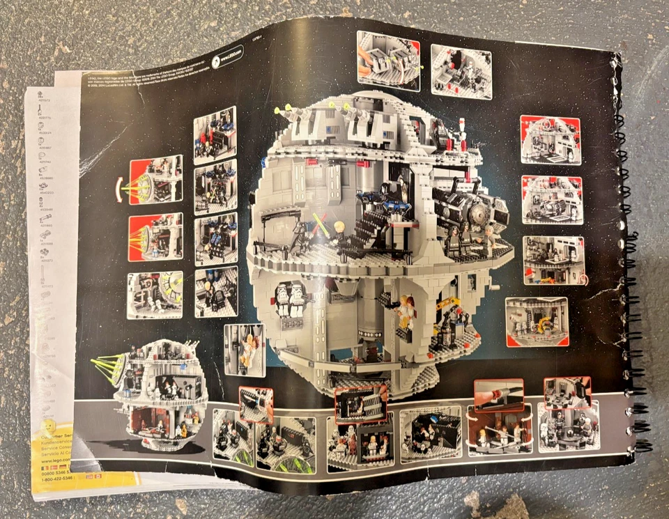 LEGO Star Wars Death Star 10188 Spiral Bound INSTRUCTIONS ONLY - Manual Only - Image 2 of 3