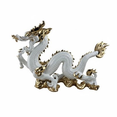 Elektroplattierte Drachenfigur elektroplattiert Resin-Drache glänzend für Laden