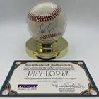 Javy Lopez Signed Baseball Atlanta Braves COA TREAT
