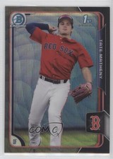 2015 Bowman Draft Chrome Asia Exclusive Black Wave Refractor Tate Matheny i5q