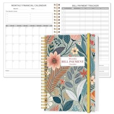 Monthly Bill Organizer - Monthly Bill Payment for Personal 5.8" x 8.5" Flower-A