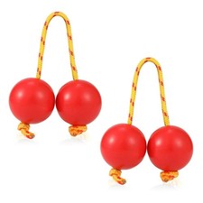 1 Paar Sand Ei Rhythmisches Instrument Afrikanischer Shaker Rassel Instrument Rot U5D1
