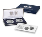 2025 S Morgan and Peace Silver Dollar $1 Reverse Proof Two Coin Set