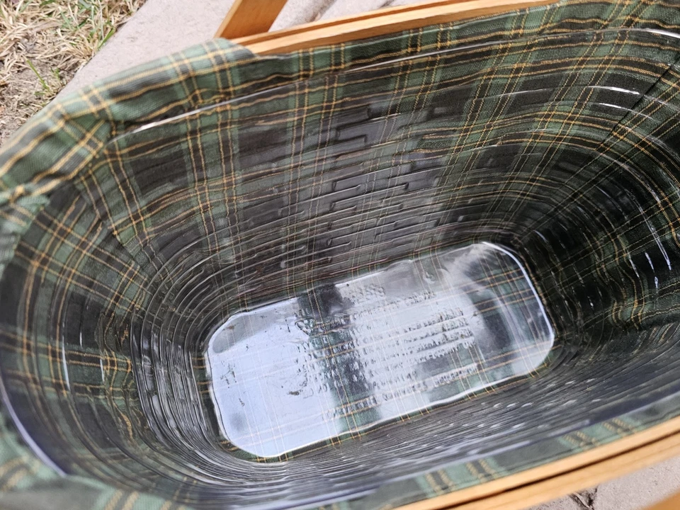 1997 Longaberger Traditions Fellowship 篮子带衬里保护手柄和盖子 — 第 4/4 张图片