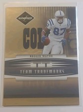 2006 Leaf Limited Football - Reggie Wayne #TT-22 Team Trademarks - 16/100  
