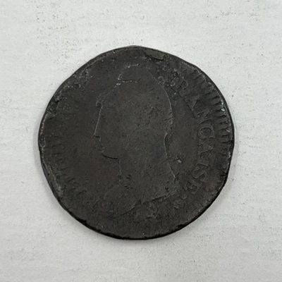 French 1 Un Decime Copper Coin - Image 1 of 2