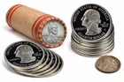 90% Silver Proof State Quarter War Nickel Wheat Penny Roll BU WWII Steel Cent