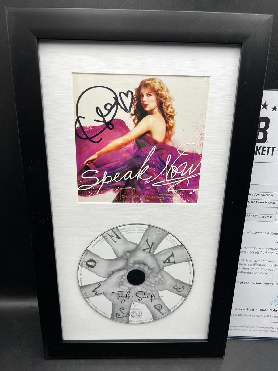 taylor swift speak now CD 直筆サインブックレット Taylor Swift Signed Autograph Speak Now CD Album BAS Beckett