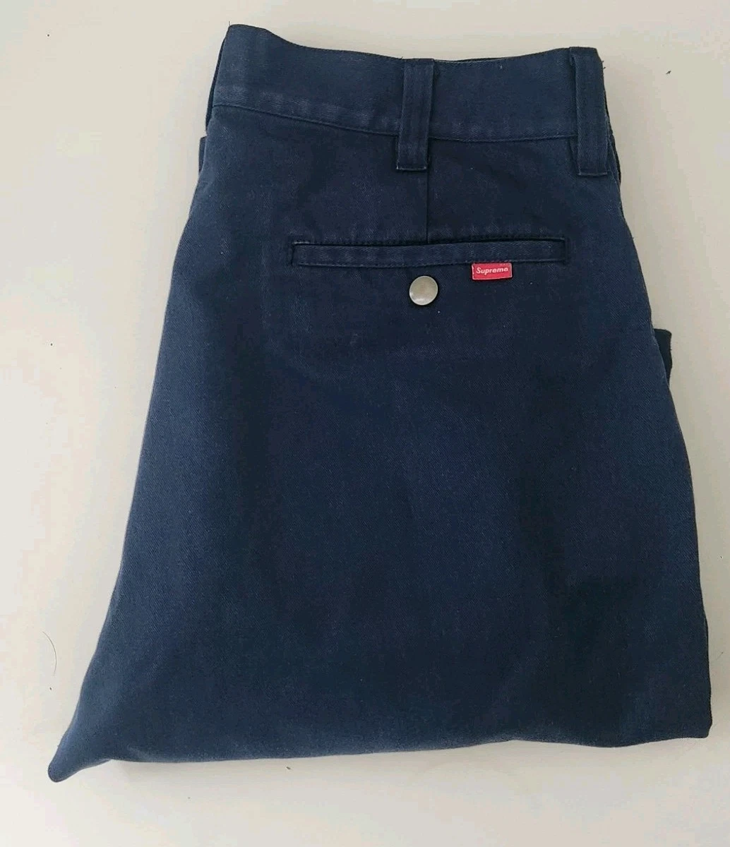SS15 Supreme Work Pant Navy Trousers Size 32 W32 L32 Medium Pants