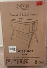 KoolerThings KoolaBaby  3 in 1 Baby Bassinet, Bedside Sleeper for Baby, Pink