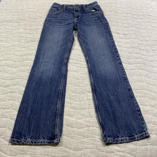 Wrangler 20X Jeans Boys 16 Regular Blue Straight Leg 100 Cotton Denim Casual