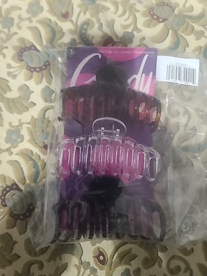 Goody Fashion Hair Clips 3 Plastic Claw Clips New 99/00 (2 Diff Sets-6 Total) Y3