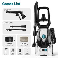 Idropulitrice Professionale 2200W 200 BAR Alta Pressione Motore Industriale + Ki