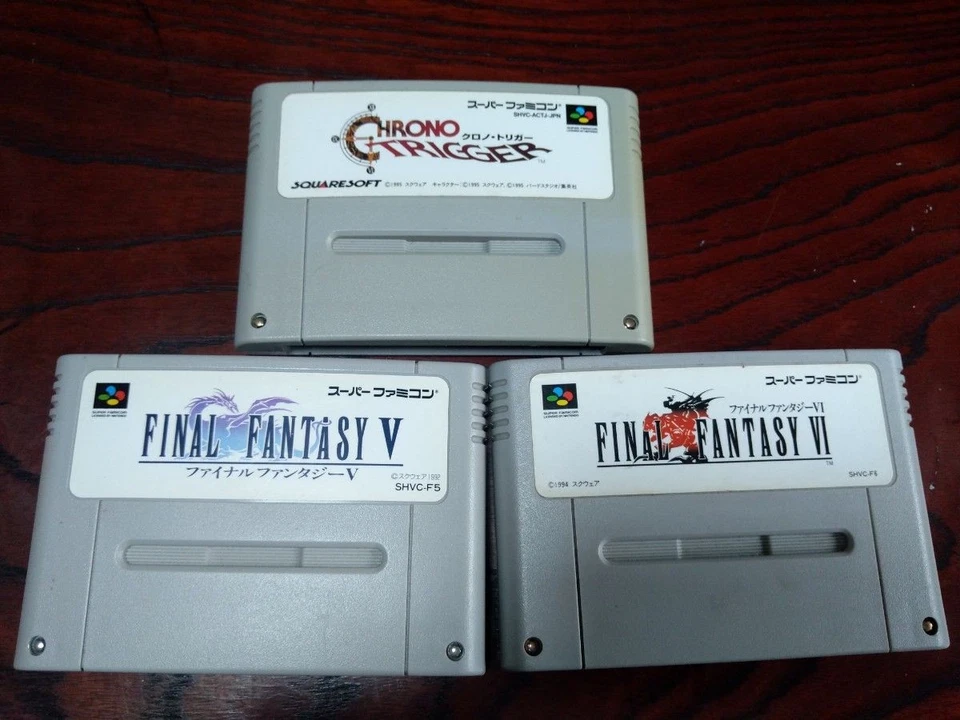 SFC battery replaced 3-game set: Final Fantasy 5, 6, Chrono Trigger, Tested - Image 2 of 3