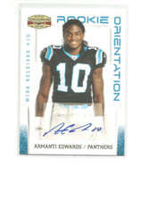 2010 Panini Gridiron Gear Rookie Orientation Autographs #22 Armanti Edwards 9/10