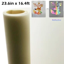 US Stock, 19.7in x 16.4ft Reflective Colorful DTF Film Roll, Cold Peel