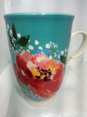 FLORAL DECORATIVE COFFEE MUG. THE PIONEER WOMAN MUG. FLORAL Deco Mug. B272