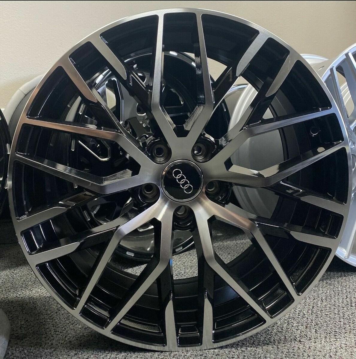 20'' Black Machine Rims fit Audi Q7 Q5 E-Tron Tires A7 A8 Atlas S7