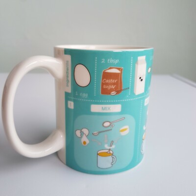 Kuchen Rezept Becher, Schneller Kuchen Mikrowelle Kochen Tee Tasse Cupcake, Fügen Sie einfach Zutaten hinzu