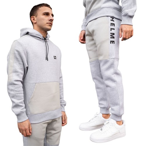 Traje de chándal para hombre ajuste regular casco conjunto completo con capucha parte superior parte inferior para correr S M L XL 2XL - Imagen 5 de 11