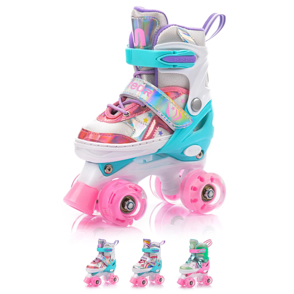 Rollschuhe Kinderrollschuhe Rollerskates 27-42 Retro Skate für Jugend LED Kinder - Bild 2 von 4