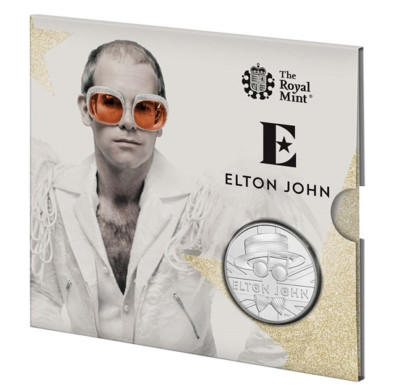 ELTON JOHN MUSIC LEGENDS UK £5 記念コイン2020 Elton John - Music Legends United Kingdom 5£ 2020 Brilliant