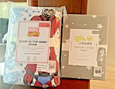 Disney Pottery barn MARVEL Avenger superHERO PILLOW Sham gift school pre k SET 2