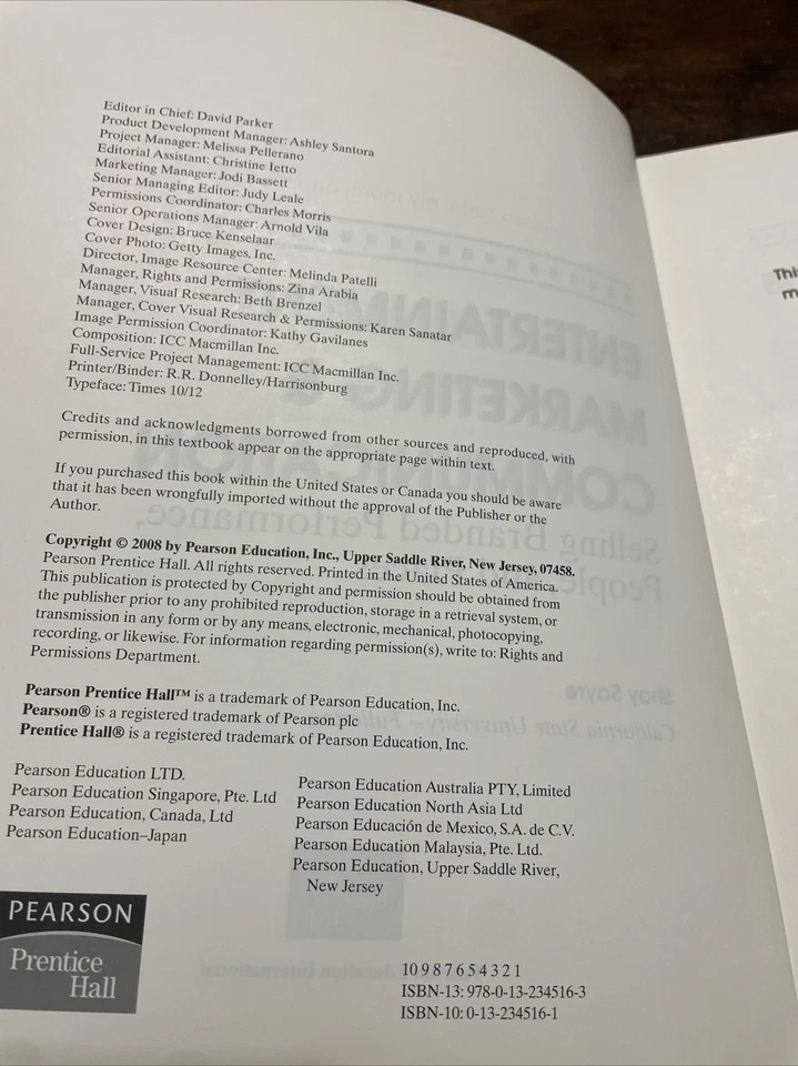 SHAY SAYRE. PEARSON, ENTERTAINMENT MARKETING & COMMUNICATION. 9780132345163 - image 3 of 4