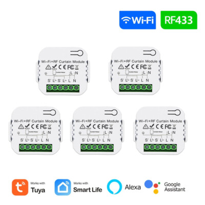 1-5x Wlan Smart Jalousie Vorhang Schalter Modul Fernbedienung fr Alexa/Tuya APP