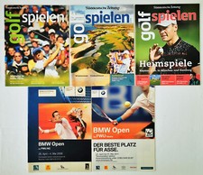 5x GOLF der Süddt. Zeitung: 2x BMW open, +3 Golf spielen, hilfreiche Magazine
