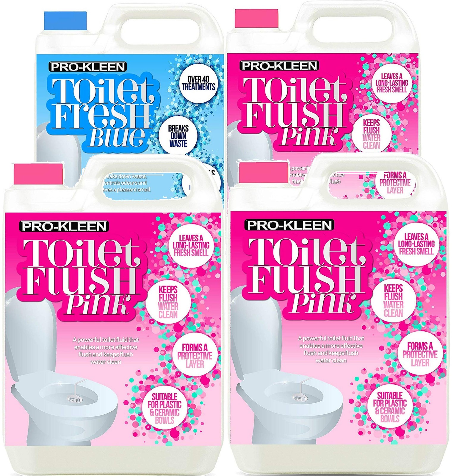 ProKleen Caravan Chemical Toilet Fluid Cassette Motorhome Boat Camping Waste 20L
