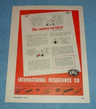 Vintage 1944 Ad International Resistance Co IRC