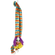 Haunted Hill Farm Animatronic Scary Upside Down Clown Hanging with Touch