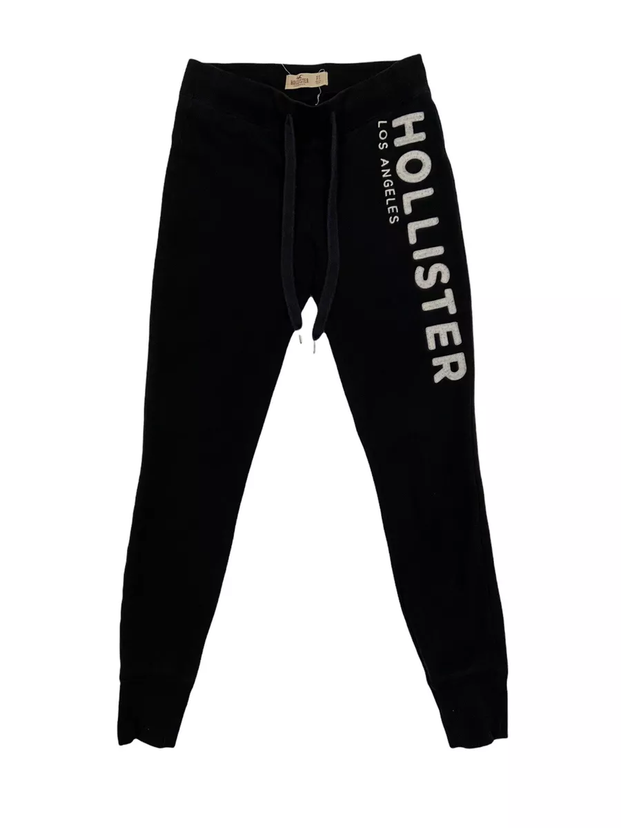 Hollister Los Angeles Slim Skinny Sweat Pants Black Womens Size XS 25x26  GUC