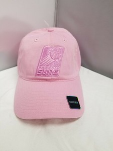 pink curved brim hat