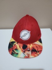 DC Comics The Flash Baseball Hat Mesh Snapback Preowned