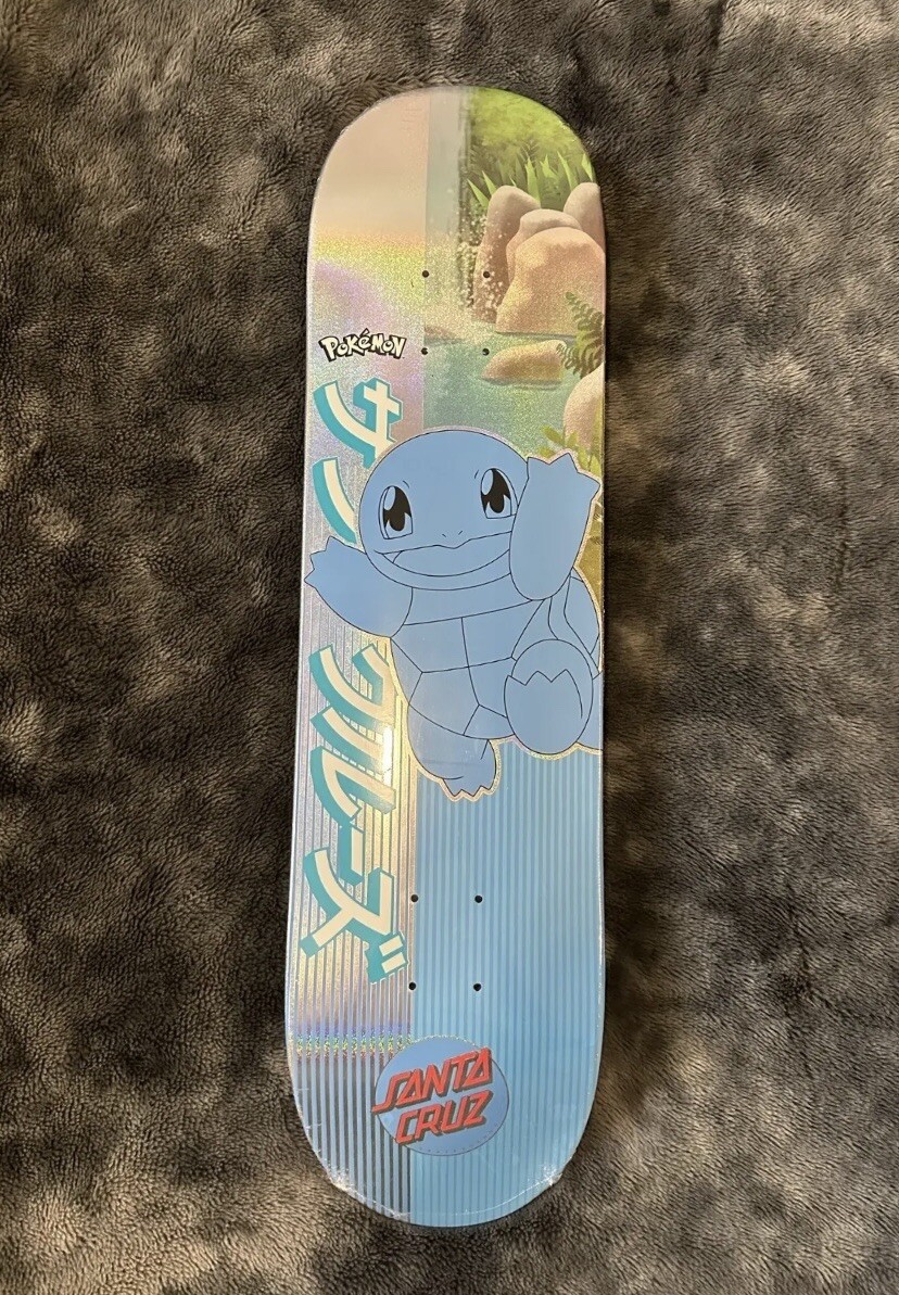 Santa Cruz X Pokemon Squirtle Deck *In Hand*8.0" x 31.6", comes in OG packaging.