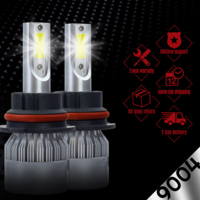 CREE 9004 HB1 488W 48800LM Hi/Low Beam LED Headlight Kit Bulbs 6000K White 2x