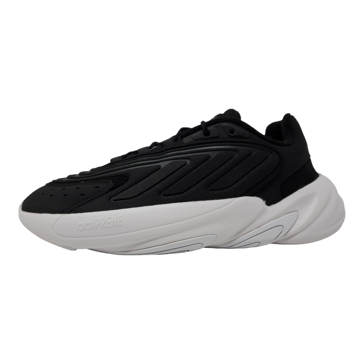 adidas Originals Women's Ozelia Sneaker, Black/White/Acid Red, 7 Medium US