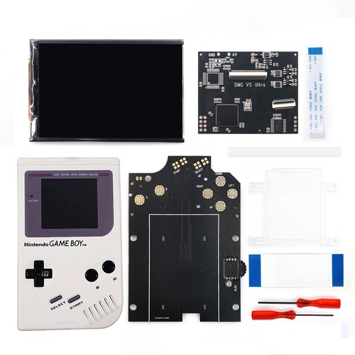 OSD Menu New V5 Pro Full Size RIPS Backlight LCD+Pre-cut Shell Case For GB DMG - Picture 24 of 43